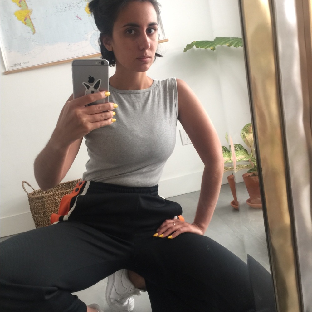 Grey Reversible Crop Top